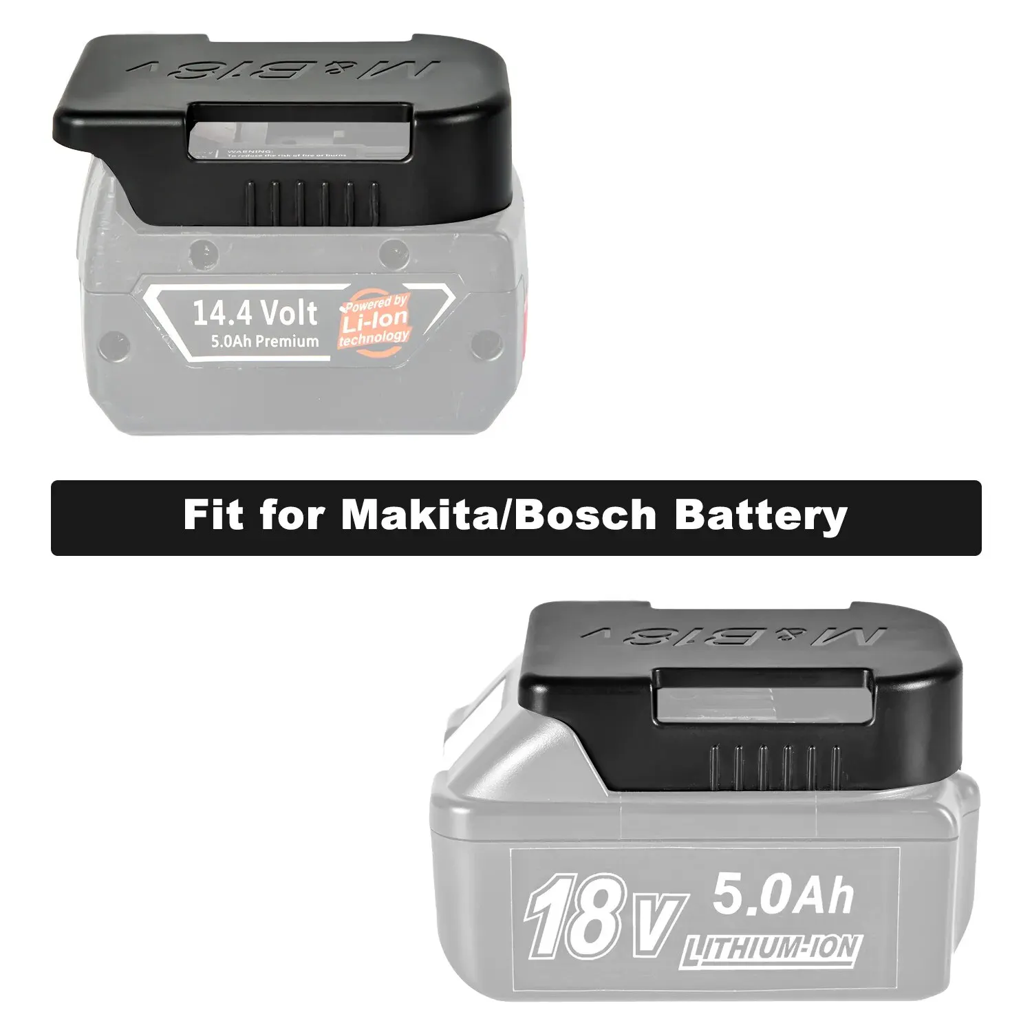 Bosch 14.4V 18V 고정 장치 전원 배터리 도구 용 Makita 용 5 Pcs 배터리 보관함 홀더 케이스