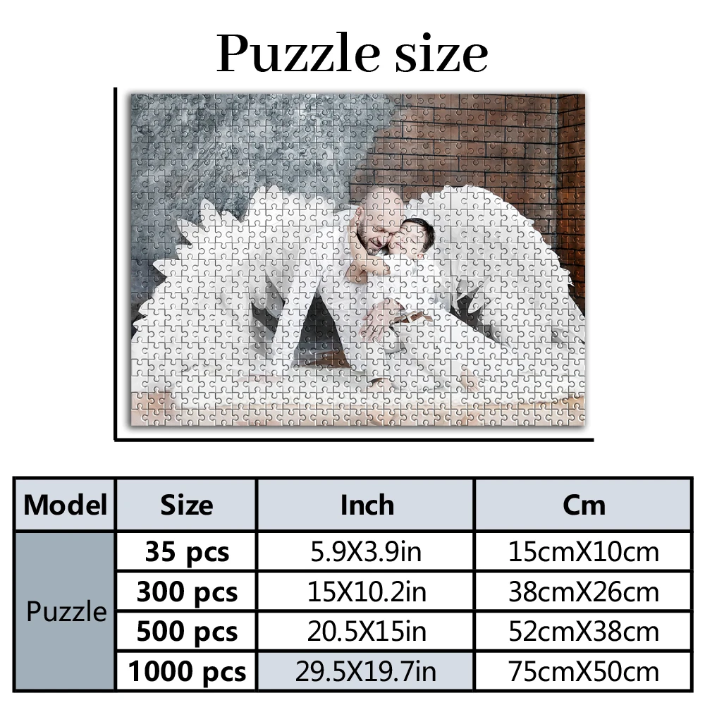 35/300/500pcs  parental Custom Photo Custom Puzzles Mosaic in Photos Personalized Photo For Children Toy Commemorative gifts