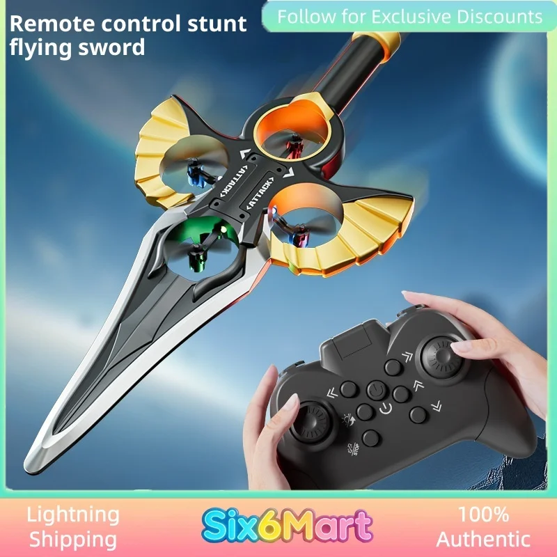 

Gesture Sensing RC Sword Drone Infrared Anti Interference LED Lights Toy Aircraft Boys Birthday Gift Outdoor Indoor Play