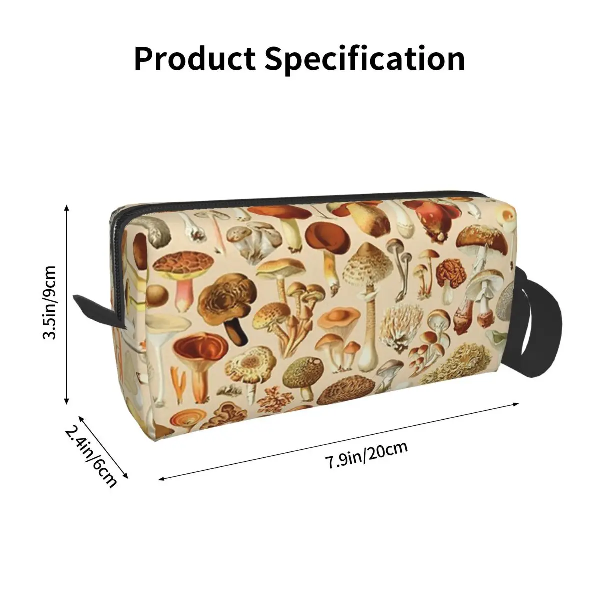 خمر الفطر تصاميم جمع مقلمة صندوق القلم حقيبة أقلام رصاص لوازم مكتبية السفر النساء حقيبة مستحضرات التجميل المنظم الحقيبة