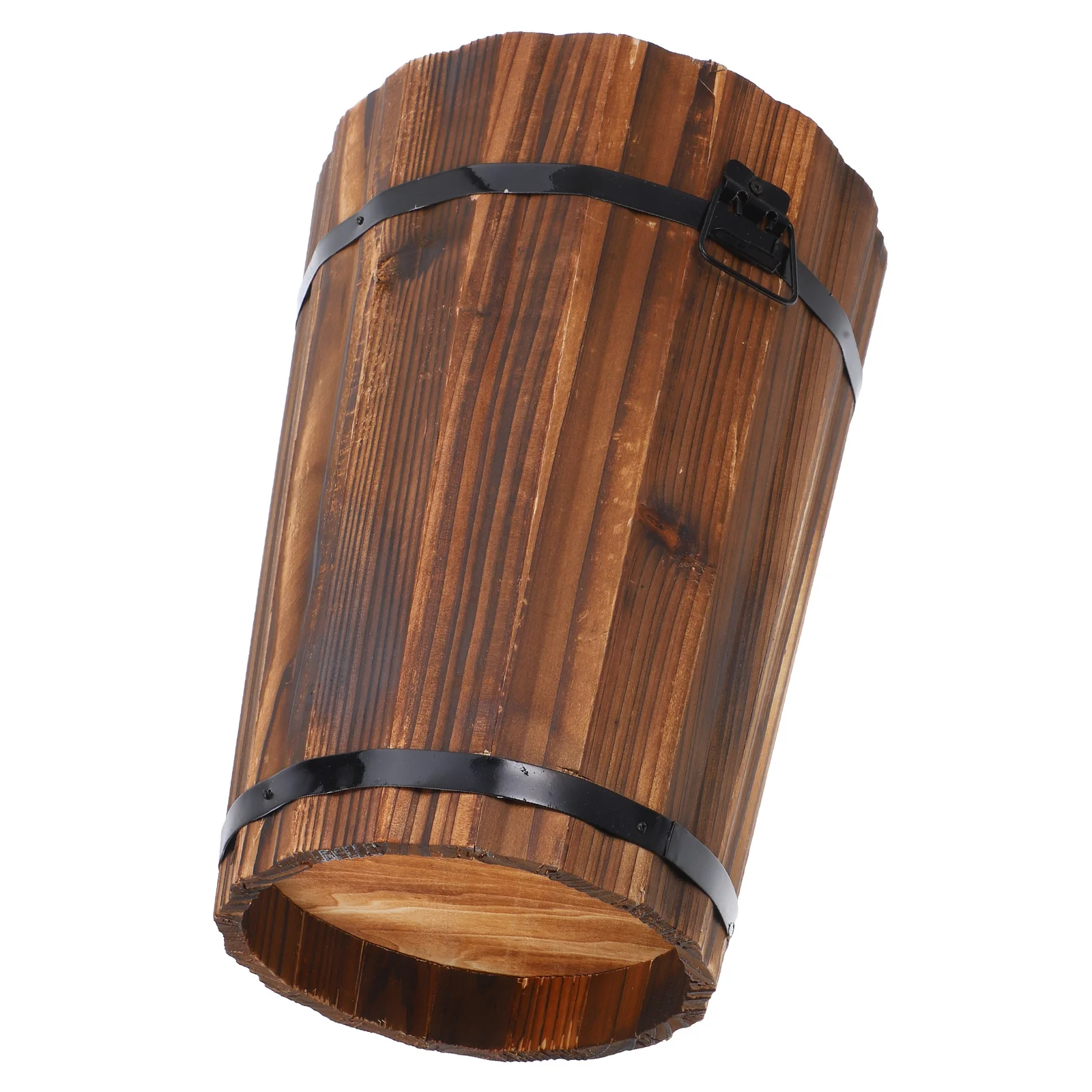 

Wooden Umbrella Bucket Rigorous Fine Workmanship Space Saving Entryway Umbrella Storage Bucket Organizer Stand Rack