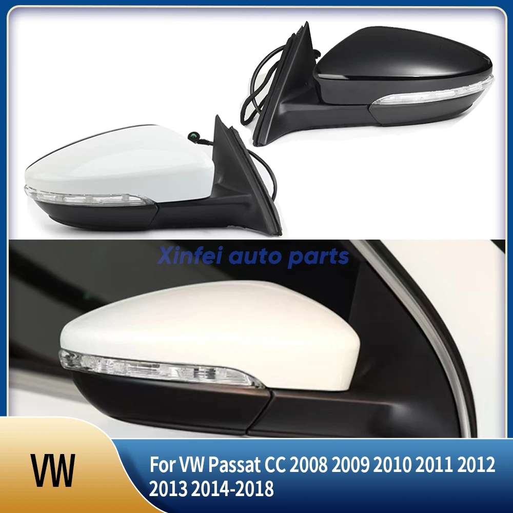 

Автомобильный складной указатель поворота с подогревом, 9 или 13 проводов, боковое зеркало в сборе для VW Passat CC 2008 2009 2010 2011 2012 2013 2014-2018