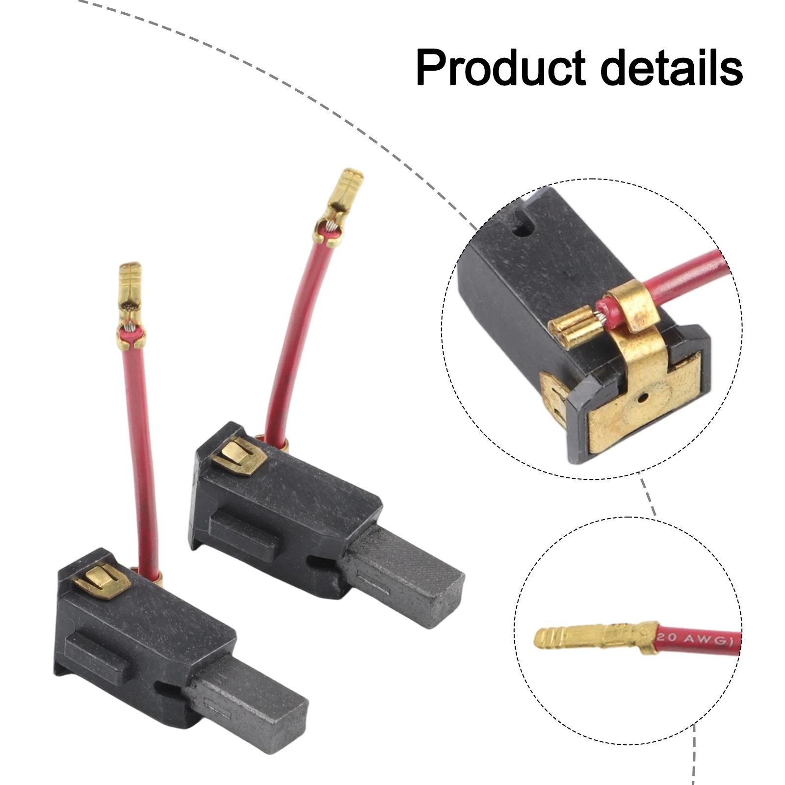 

Replacement Use As Picture Replacement Parts Metal Carbon Brush Holder Part Number N421469 Unused Item Carbon Material