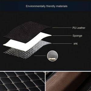 PU leather car floor mats set, waterproof, dustproof, auto foot pad, protector pads, fashion car accessories, new, 5pcs 10 Main Sales Waterproof Carpet for Cars - №2