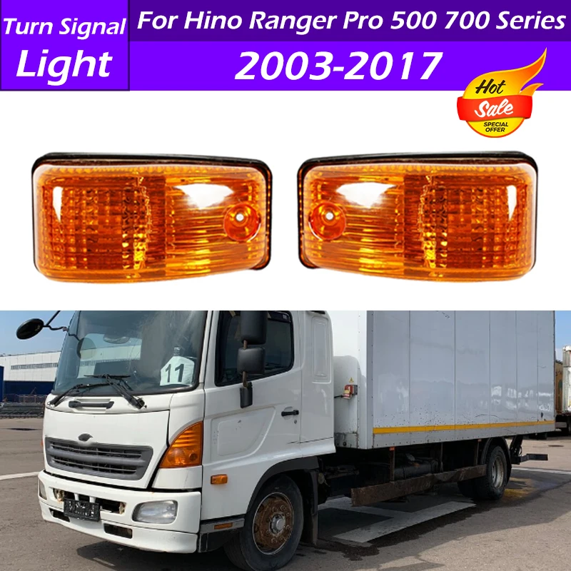 

Car Front Side Light Turn Signal Light Indicator Lamp For Hino Ranger Pro 500 700 Series FC FD GD FG FL FM 2003 2004 2005-2017