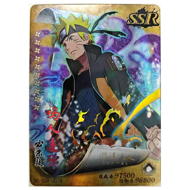 Anime NARUTO Toys for boys Kimimaro Rock Lee Might Guy Killer Bee Inuzuka Konan Kushina Rare SSR Collectible Cards Birthday Gift