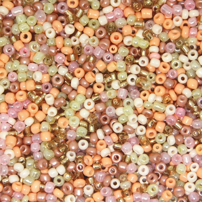 2mm 3mm 4mm Peach Multicolor Czech Glass Seed Spacer Beads Austria Crystal Round Beads For Jewelry DIY Making Accessorie