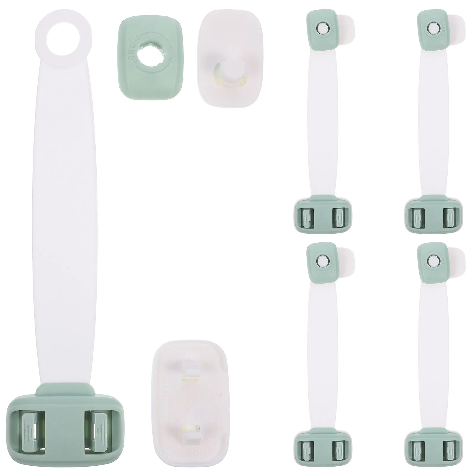 

5Pcs Baby Safety Cabinet Locks Childproof Drawer Door Latch ABS Material Childproof Lock for Refrigerator Cabinet Drawer Safety