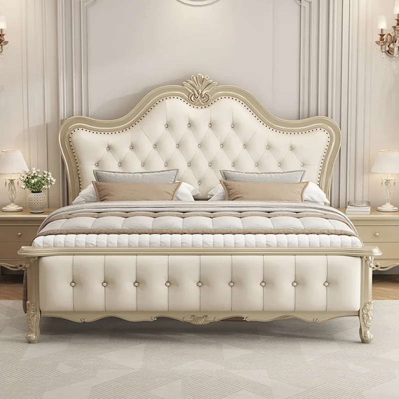 سرير الأميرة الجلدي لغرفة النوم، كبسولة واحدة حديثة، سرير متعدد الوظائف، أثاث جناح صالة موبليس للنوم العائم #5