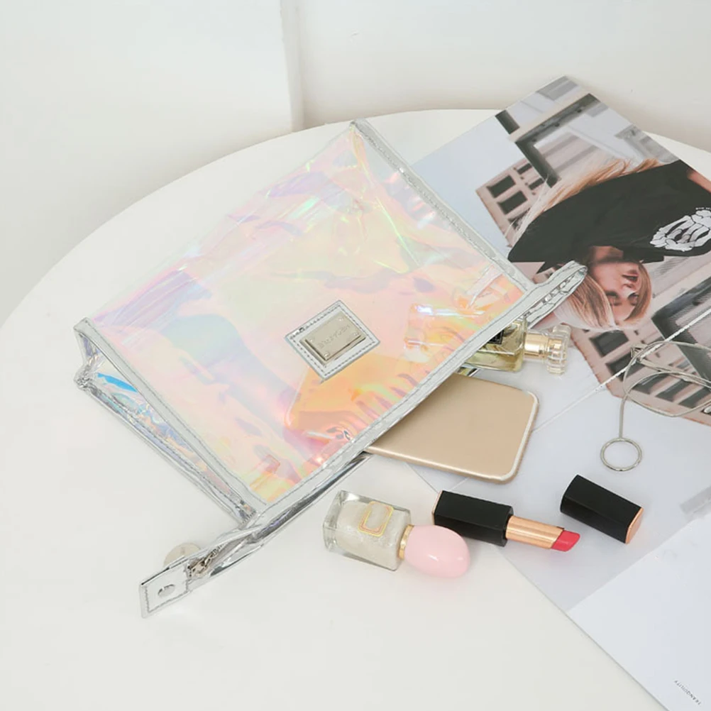 حقيبة مكياج منظم أدوات الزينة للسفر مقاومة للماء، حقيبة ذات سعة كبيرة، تخزين متين، سحاب للإغلاق، مقاومة للأوساخ #6