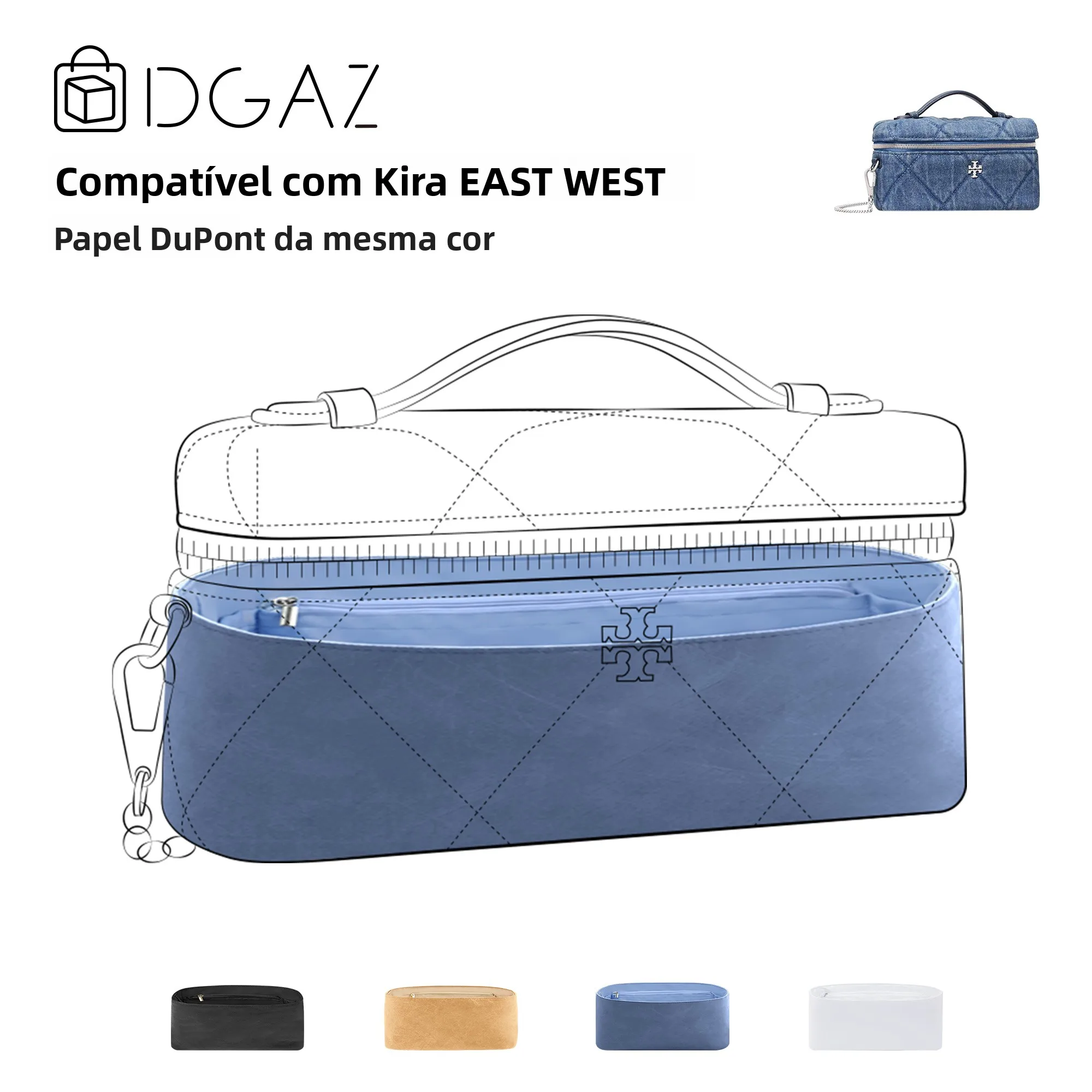 dgaz-global-brand-compatible-denim-blue-inner-bag-dupont-paper-material-color-matched-bag-accessories-for-women-and-men