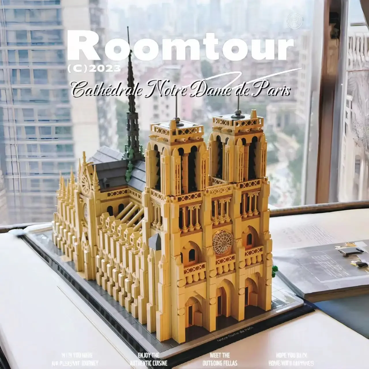 New Architecture 21061 Notre Dame de Cathedral Model Kit iconic Paris landmark Building Blocks Bricks Toys For Children gifts