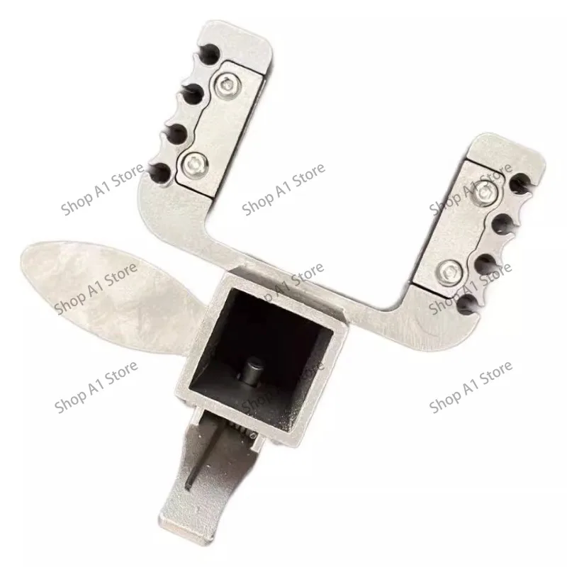 Large Bow Head Support for Fast Press, 10-Strand Round Leather Rubber Band, Stainless Steel Sliding Head
