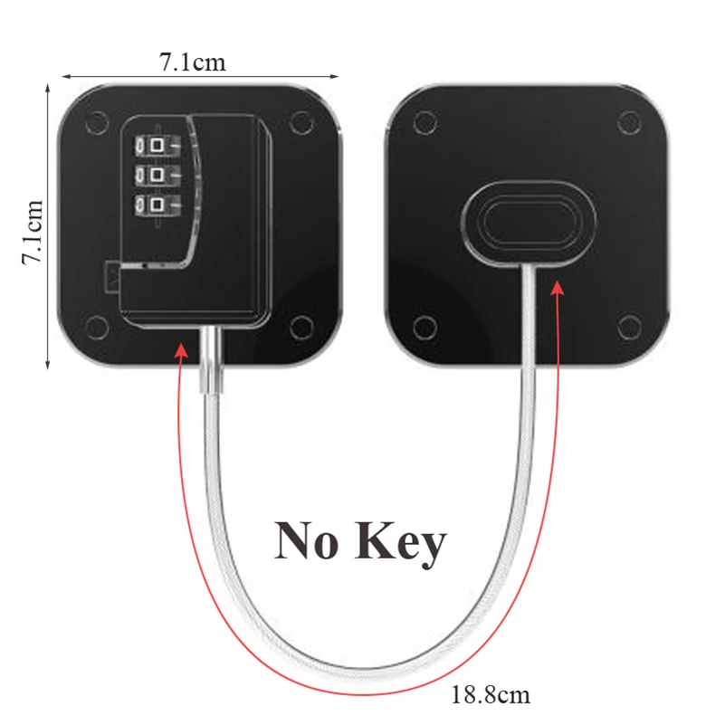 Child Safety Lock Cabinet Fridge Door Lock 1 Pc Lock Strong Fix Stainless Steel Cable Protection Kids Baby Home Window