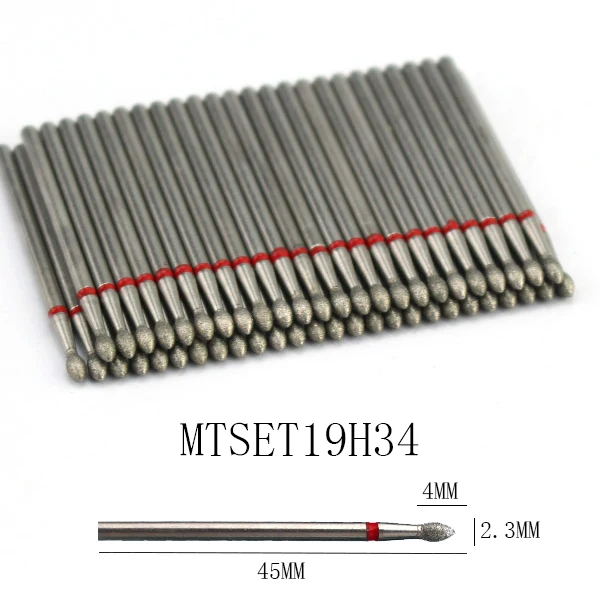 50pc Diamant Nagel Bohrer Häutchen Sauber Bit Set Fräser für Maniküre Elektrische Cutter Bits Zubehör Abgestorbene Haut entfernen