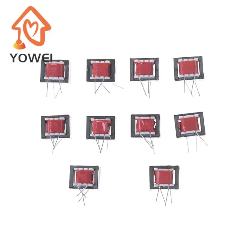 10pcs Red Nickel Alloy Audio Transformers 600:600 Ohm 1:1 EI14 High Efficiency Isolation Transformers