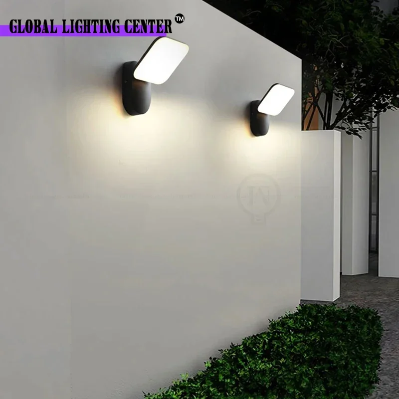 Imagem -05 - Minimalista Conduziu a Lâmpada de Parede ao ar Livre à Prova Dip65 Água Ip65 Villa Pátio Jardim Iluminação Indução Varanda Entrada Decoração Lâmpadas