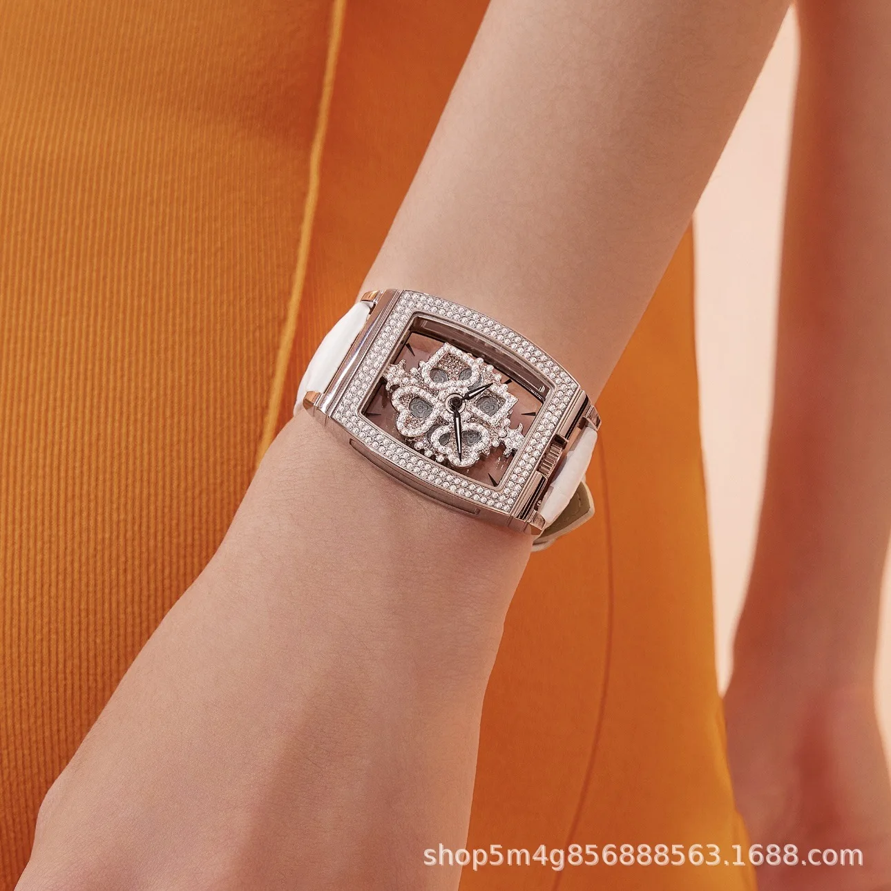 Counter Watch Women's Rotating Poker Women's Light Luxury Versatile Trendy Fashion Simple Temperament Exquisite Watch