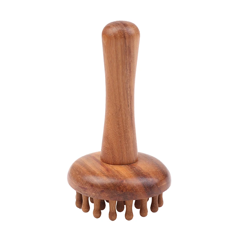 1 Stück Sandelholz Gua Sha Massagebürste Kopf Nacken Schulter Bauch Bein Körper Meridian-Massagegerät Gua Sha Kamm Holz-Massagewerkzeuge – Detail 3
