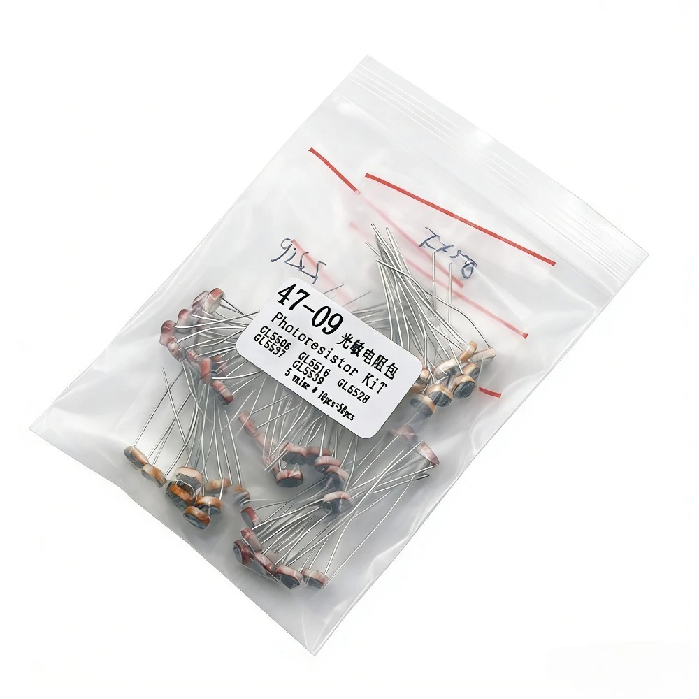 50PCS/lot LDR Photo Light Sensitive Resistor Photoelectric Photoresistor 5528 GL5528 5537 5506 5516 5539 5549 For Arduino