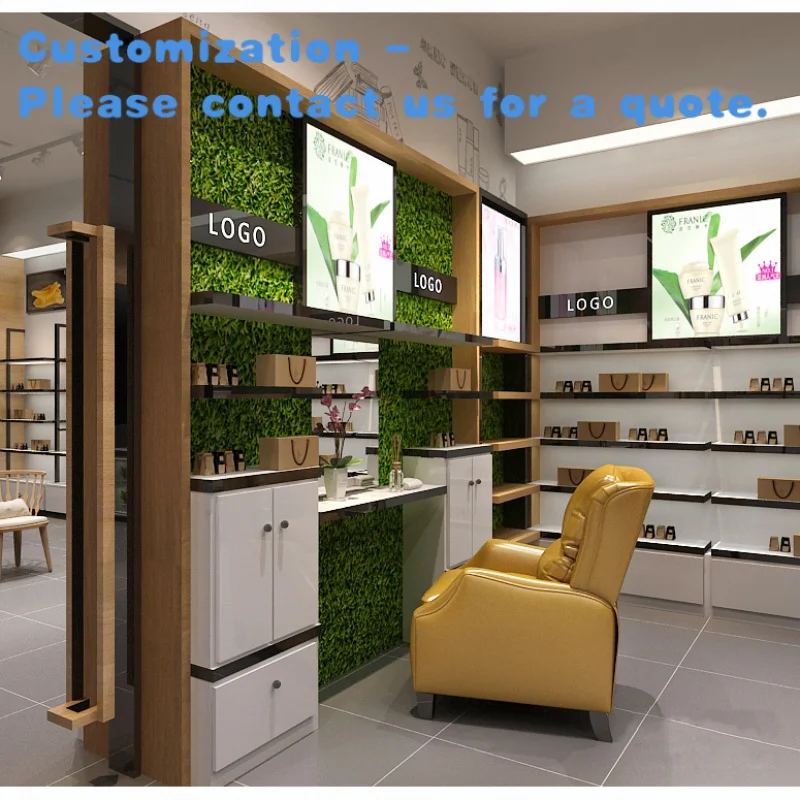 

custom.Customized Cosmetic Showcase Display Cases Whole-Store Design of Elegant Cosmetic Display Cabinets
