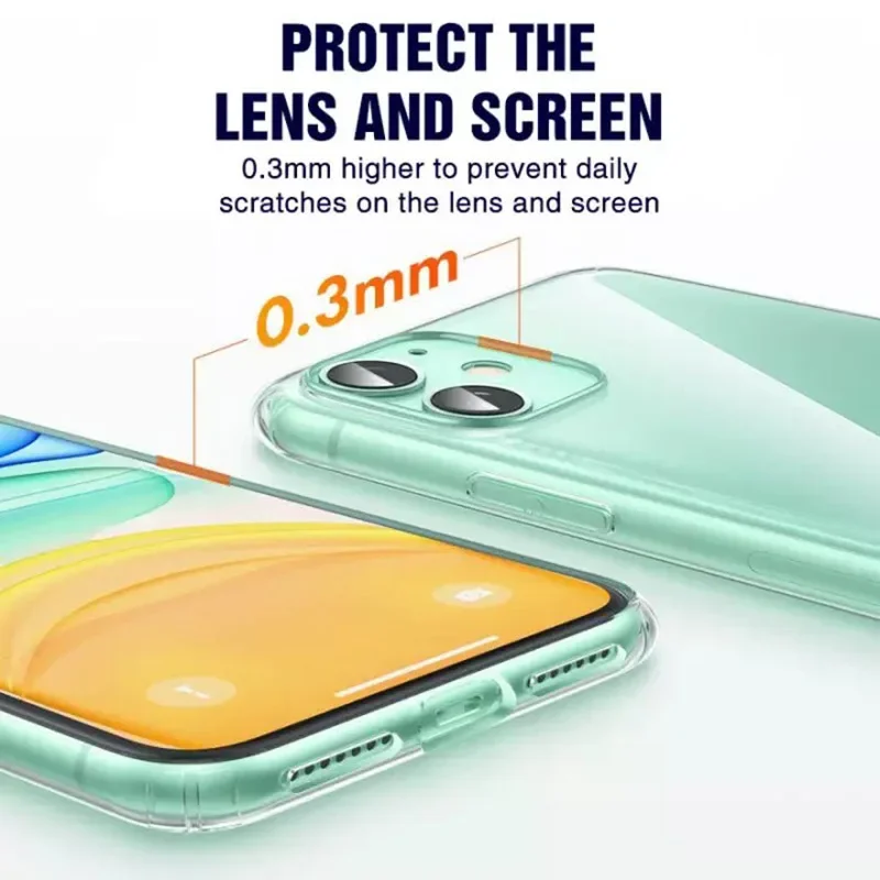 【Entrega rápida】funda de teléfono transparente suave Compatible con iPhone 6/6S/7/8/678Plus/X/Xs/Xs Max/Xr/11/11Pro/11Pro Max