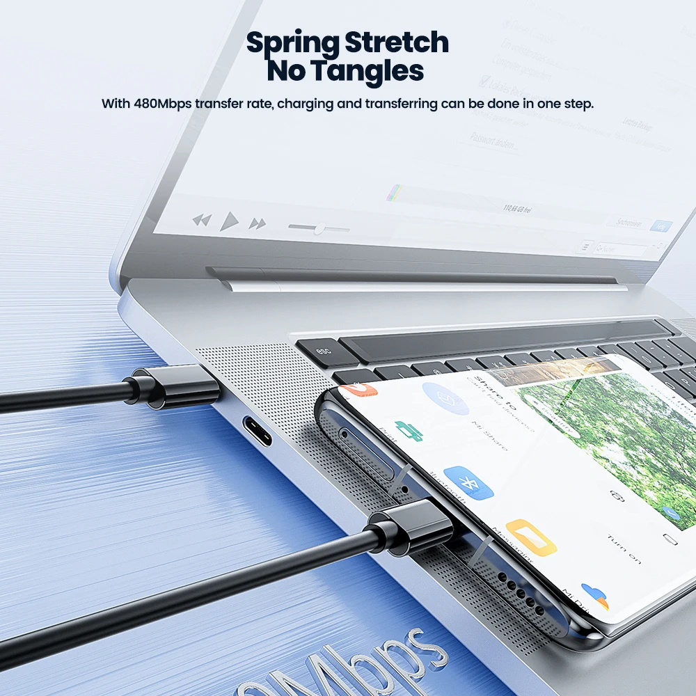 Toocki 3A Type C Cable Fast Charging Pack Multi-Functional Portable Storage Box with Wireless Charger USB/iP Adapter SIM Toolkit