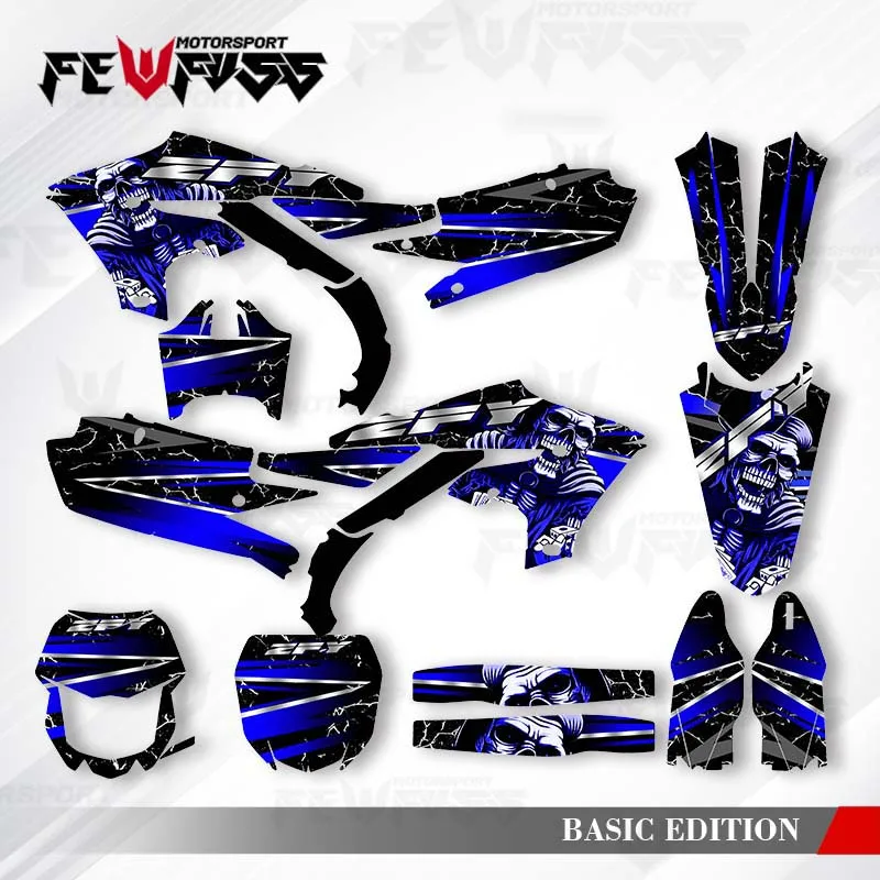 

Графические наклейки Fewfuss, наклейки для мотоцикла, фон на заказ для 19-23 YZF250 18-22 YZF450 19-22 WRF450 20-23 WRF250 002