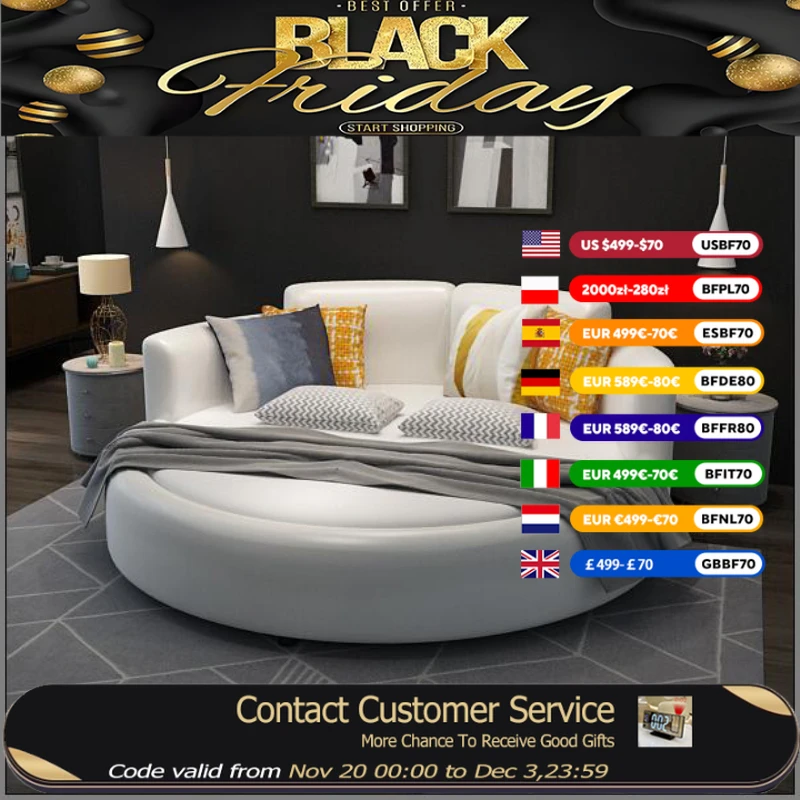 

Design Adults Modern Double Bed Mattress Set Luxury White Loft Bed Frame Queen Camas De Dormitorio Furniture For Bedroom