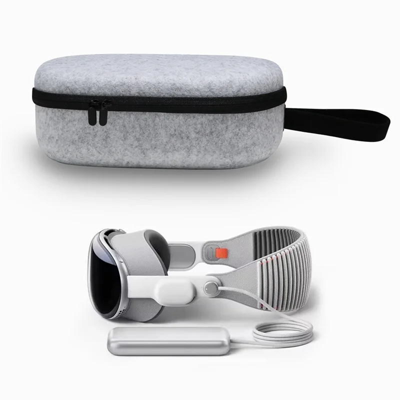 

VO-Carrying Case Anti-Scratch Full Protective Case For Vision Pro VR Headsets Portable Storage Bag Easy Install Easy To Use Felt