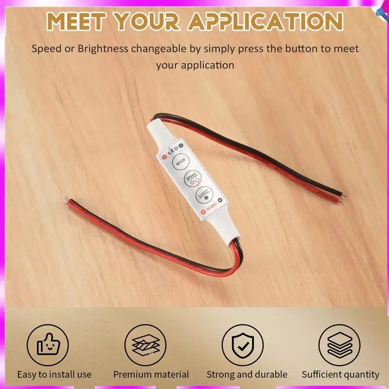 N96R 5 X 12V Wired Control Module With Strobe Flash For Car Or Household LED Strip/Bulbs