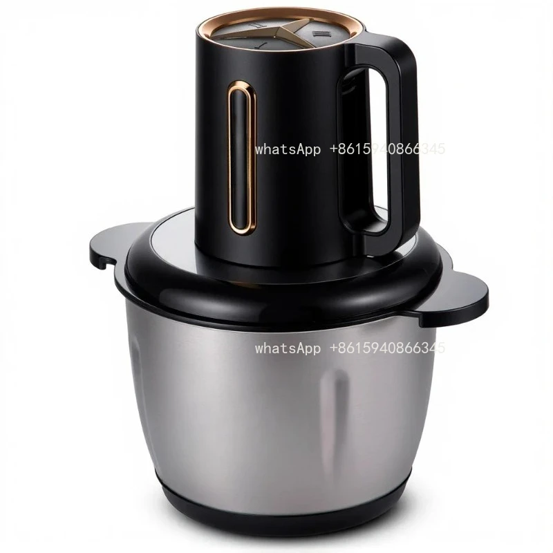 Electric Meat Grinder for Home Use, Small Multifunctional Food Processor, Stainless Steel