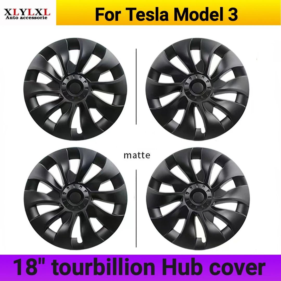 

Крышка для Tesla Model 3 2018-2023, tourbillion, 4 шт, 18 дюймов