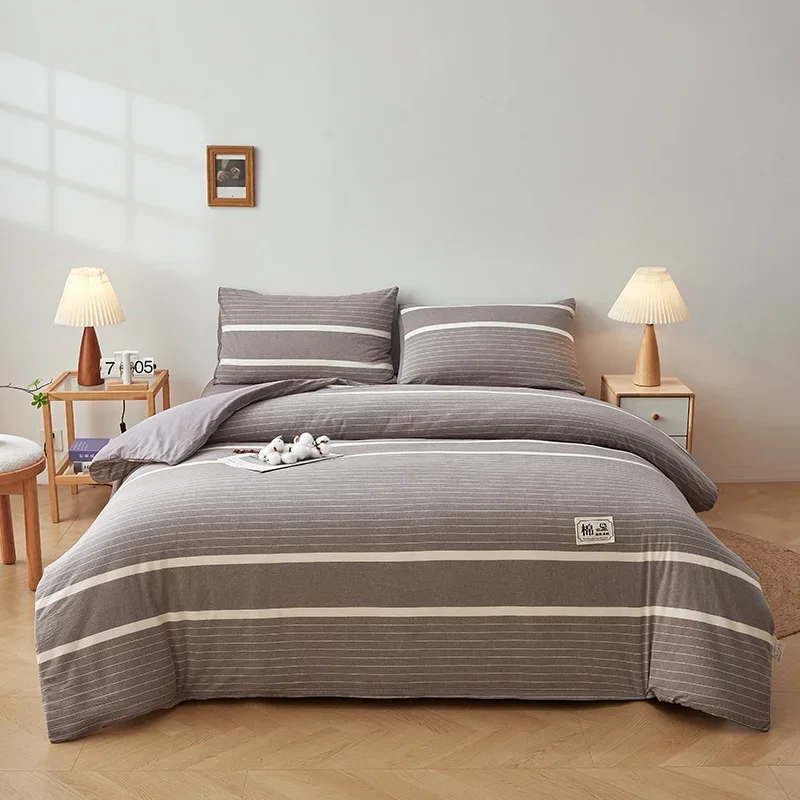 Nordic Quilt Cotton 100% Double Bed Comforters Winter Comforters King Size Duvet 220x240 cm Winter Plaid Comforter Queen Single