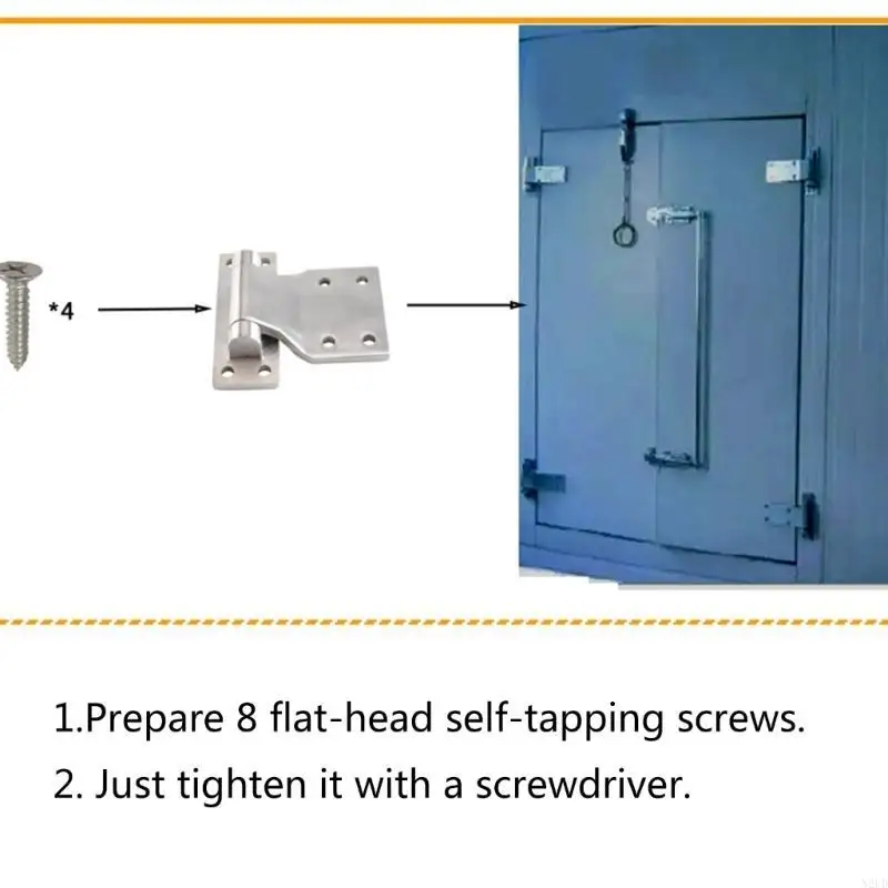 Thickened Stainless Steel Industrial Hinge Precisions Casting Cabinet Ship Hinge N2UD