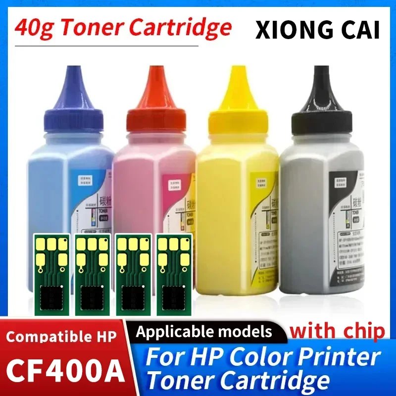 New 201A CF400A CF401A 402 403A CF400 Toner chip Compatible For HP Color LaserJet Pro M252dn 252n MFP M277dw 277n M274n printer