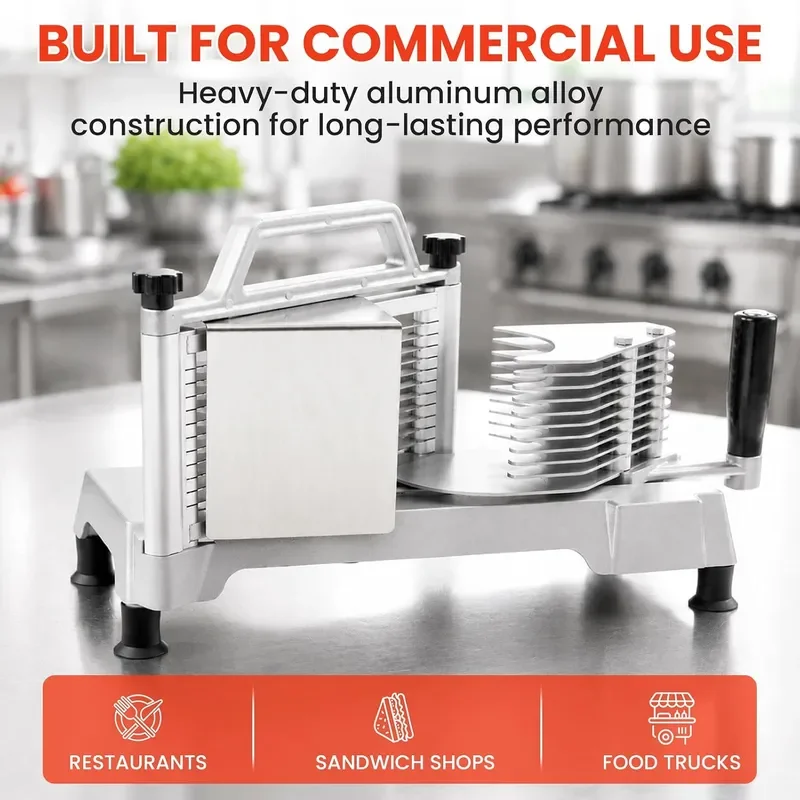 Commercial Tomato Slicer Vegetable Chopper 1/4inch Food Slicer