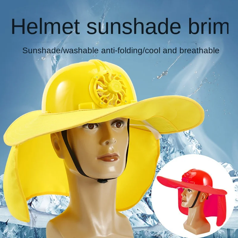 Summer Hat, Big Brim Hat Sun Protection Breathable Sun Visor Outdoor Work Protective Hat, Solar Hat