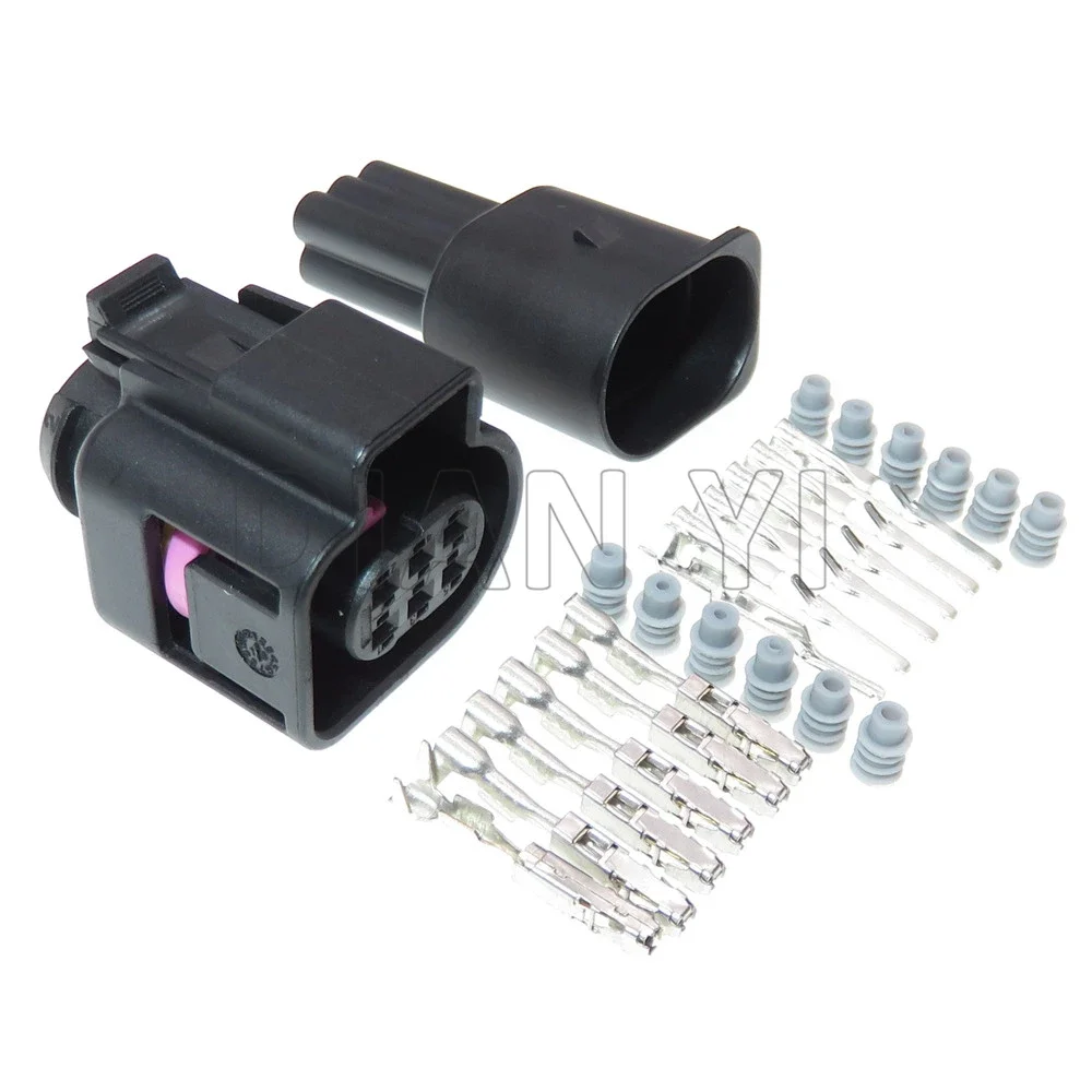 1 Set 6 Way Auto Wiring Harness Connector 1928404669 AC Assembly Car Oxygen Sensor Male Female Docking Waterproof Socket