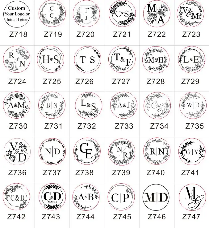 1 DIY customize double Name 2 initials personalized Letter stamp/Sealing Wax /wedding Wax Seal Stamp Custom invitations envelop