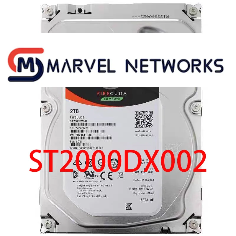 

NEW Original ST2000DX002 FireCuda 2TB 3.5" SATA SSHD Solid State Hybrid Drive New