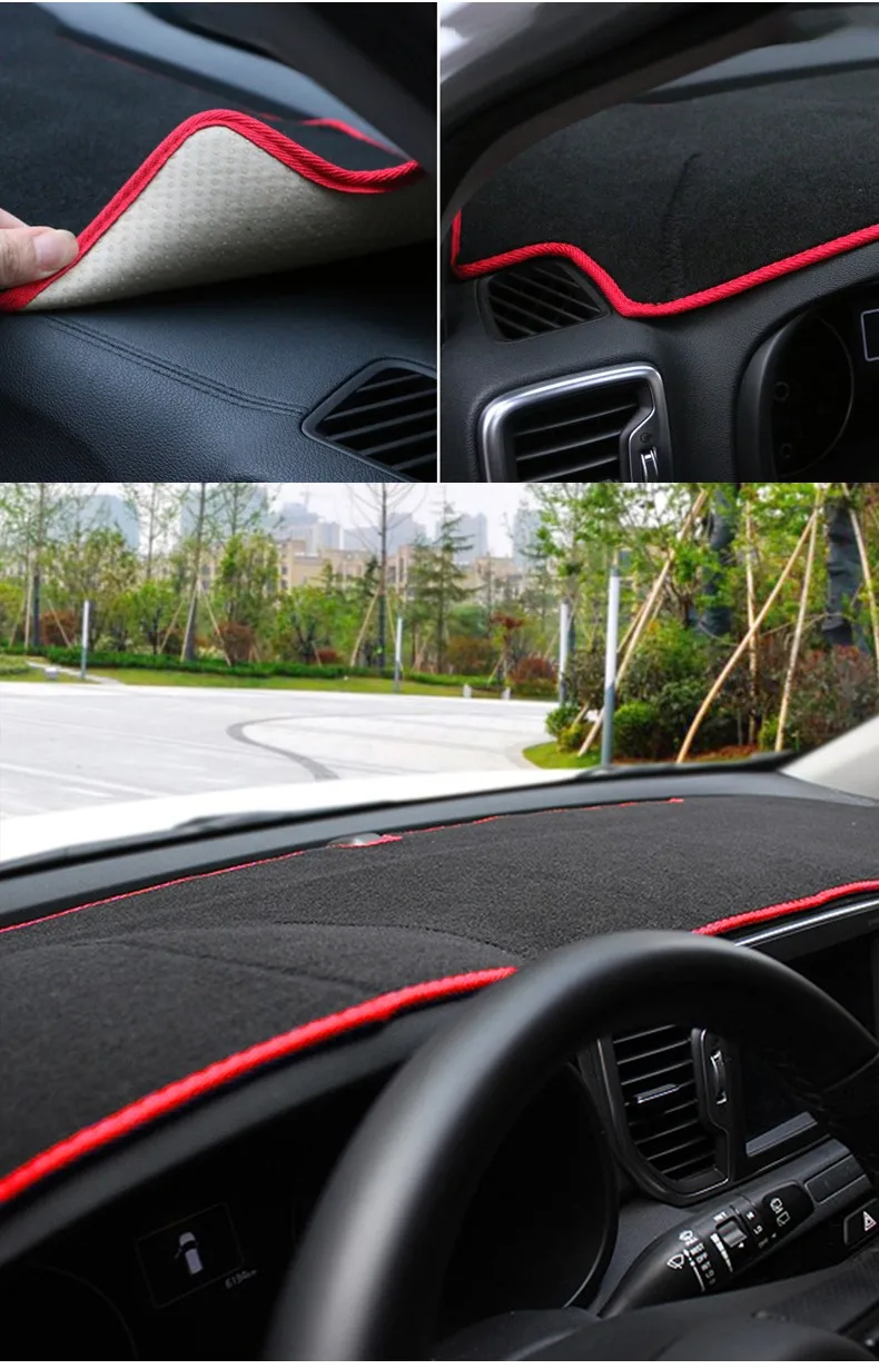 Für Kia Sportage 2016 ~ 2020 Auto Center Konsole Dashboard Abdeckung Trim Kit Sonnenschirm Anti-Uv Teppich Nicht-slip matte Innen Zubehör – Detail 7