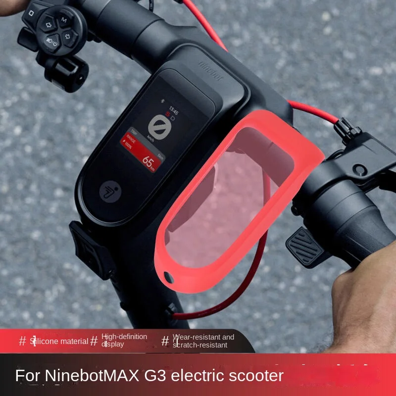 Cubierta protectora impermeable para el panel de control del patinete eléctrico Segway Ninebot Max G3, funda de silicona a prueba de polvo.