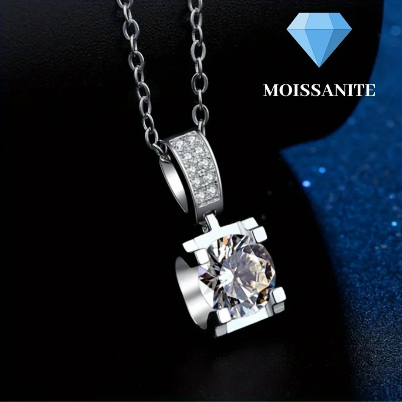 

Classic 925 Sterling Silver Micro-Inlaid Bull Head Pendant Female Moissanite Collarbone Silver Necklace silver necklace