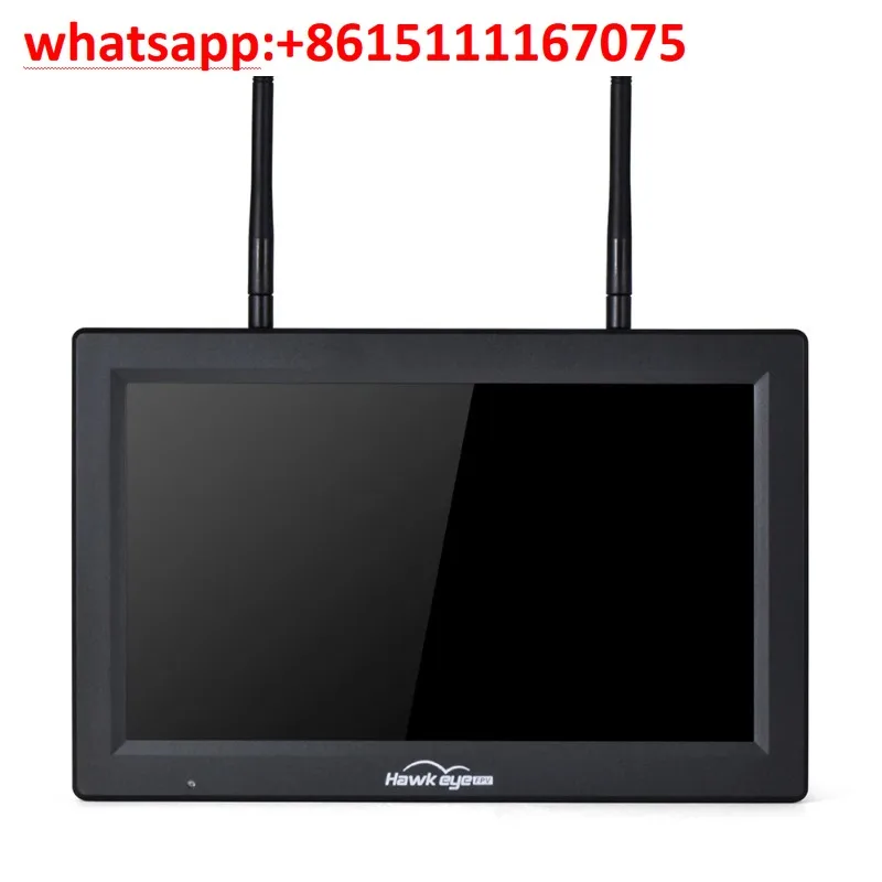 Hawkeye Captain X 10.2 Inch FPV Monitor with DVR, 5.8G 96CH Dual Diversity Receiver 1024*600 NTSC/PAL Auto Scan for FPV Drone