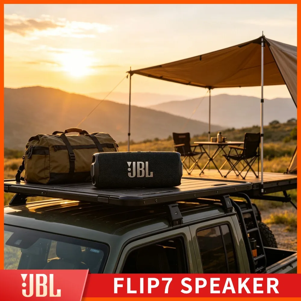 Vineyard Cove Warm Bass JBL FLIP7 Wireless Speaker RGB IP67 Waterproof Handsfree Stereo TF Card USB Coast Audio Box