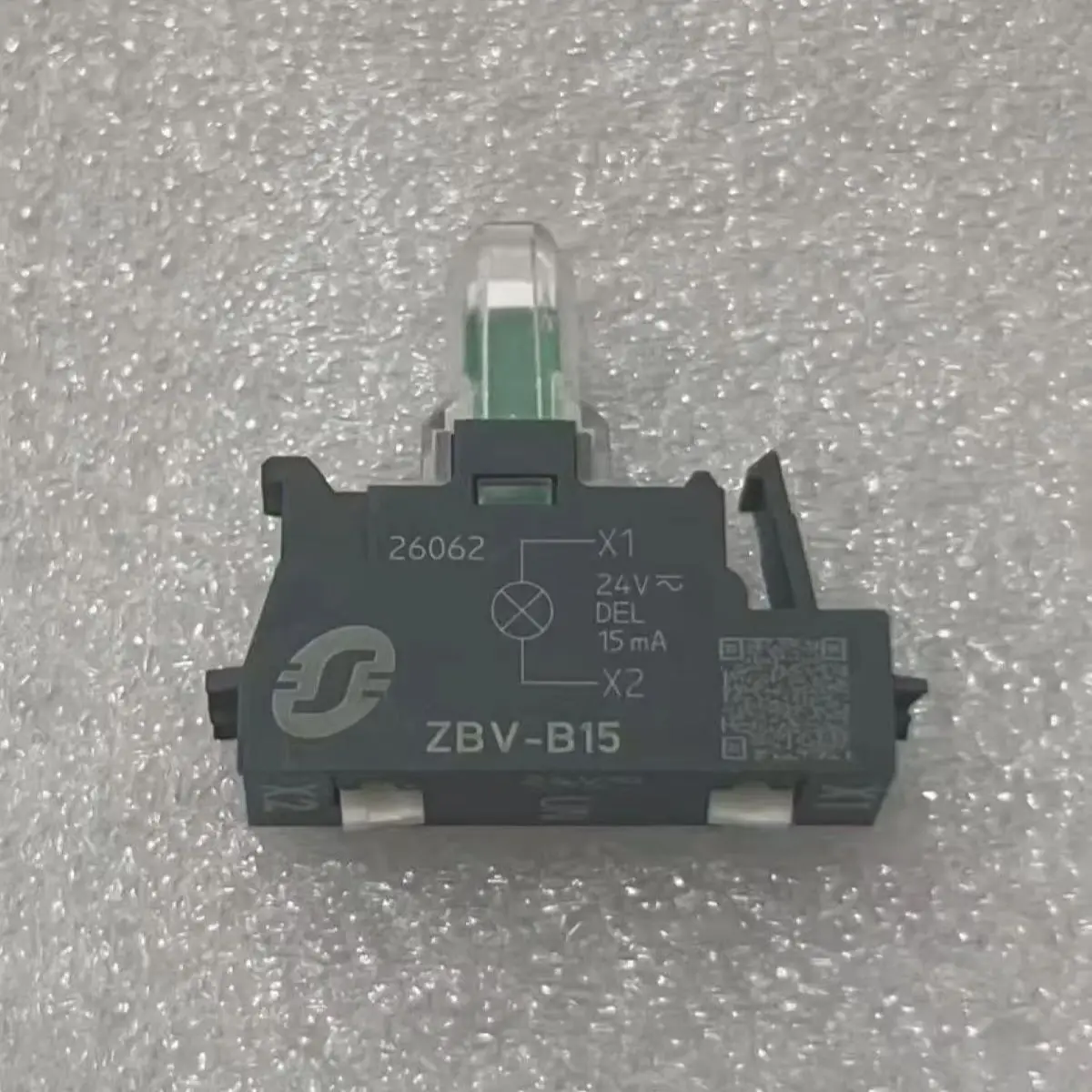 5 pcs ZBVB15 ZBV-B15 Light block for head Ø22, white, integral LED, spring clamp terminal, 24 V AC/DC