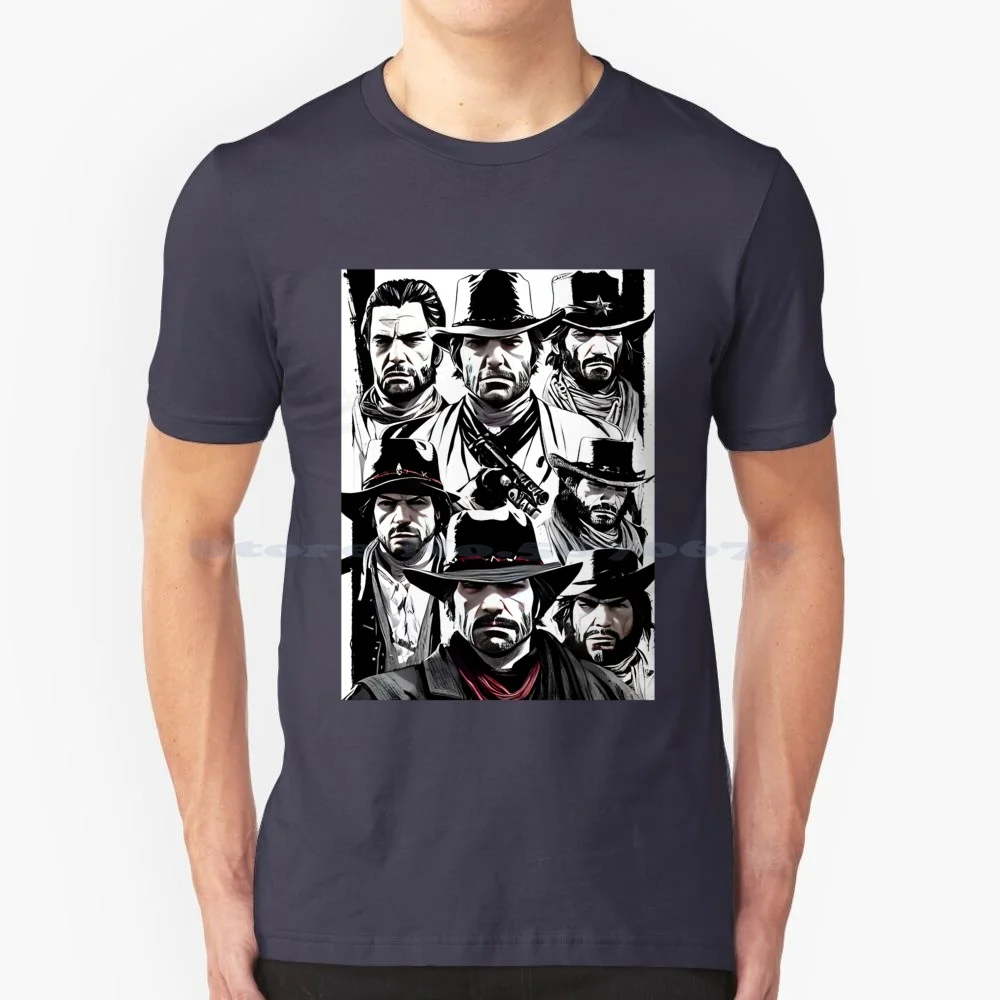 Redemption-Posse Up!!! T Shirt 100% Cotton Tee Redemption 2 Rdr2 Arthur Morgan Cowboy Gaming John Marston Western Ps4 Horse