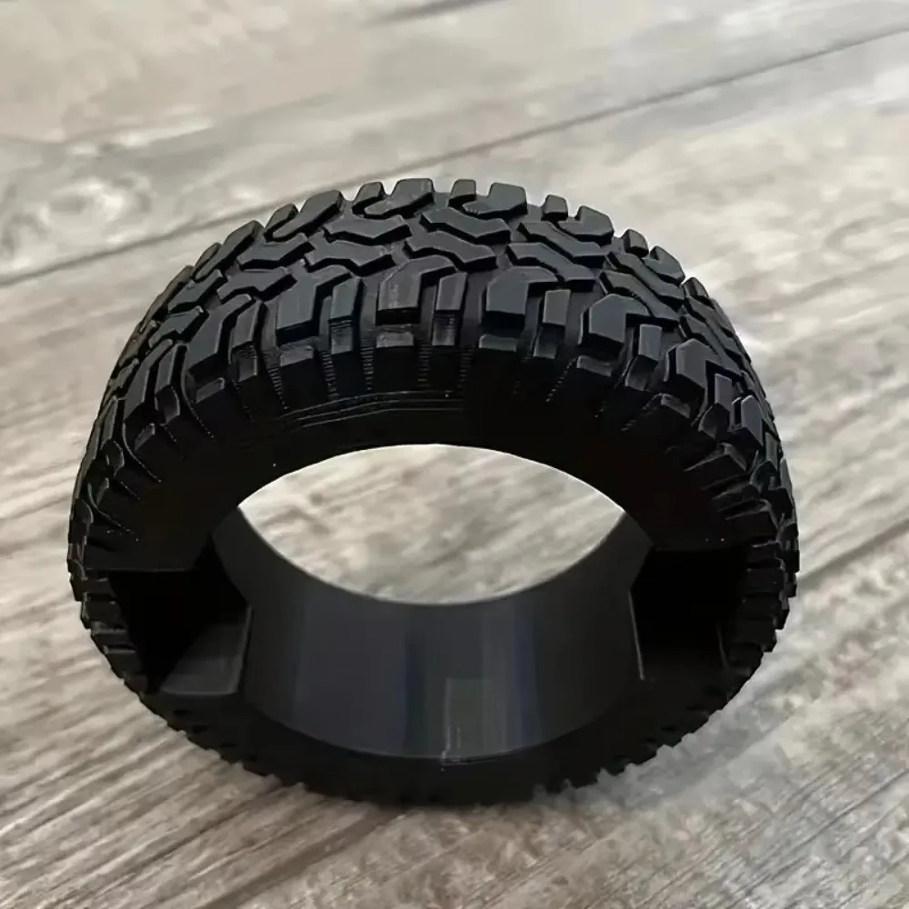 Tire Shaped Business Card Holder Resin Box Type Storage Name Card Organizer Stackable Funy Business Card Storage Box
