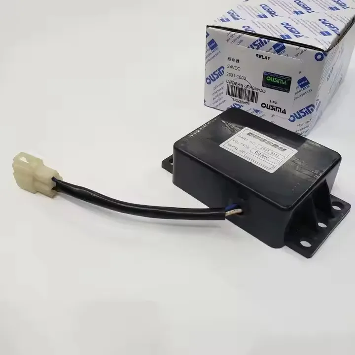 2531-1003 dc 24v conversor controlador de relé de tempo de partida para doosan daewoo DH220-5 dh225 dx225lc dx300lca peças de reposição de escavadeira